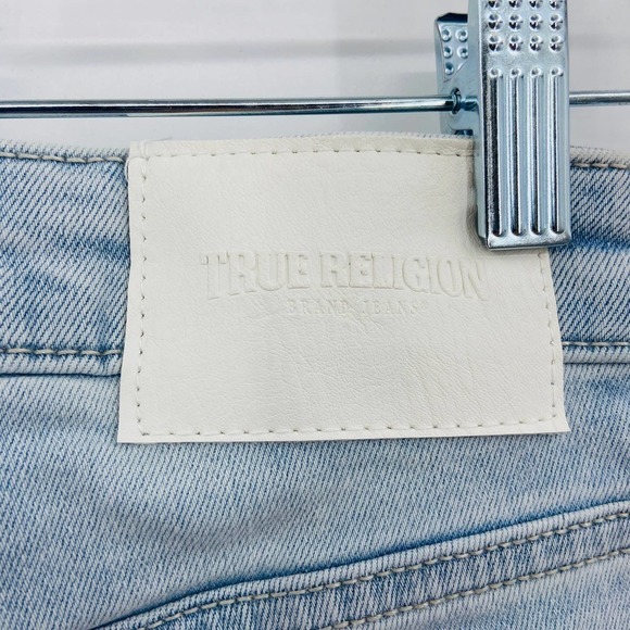 NWT TRUE RELIGION Jennie Curvy High Rise Skinny Light Blue Wash Jeans Size 24 - Picture 9 of 10